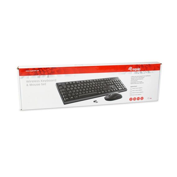 Equip Wireless Keyboard & Mouse Set, IT Layout / Full-si | 245223