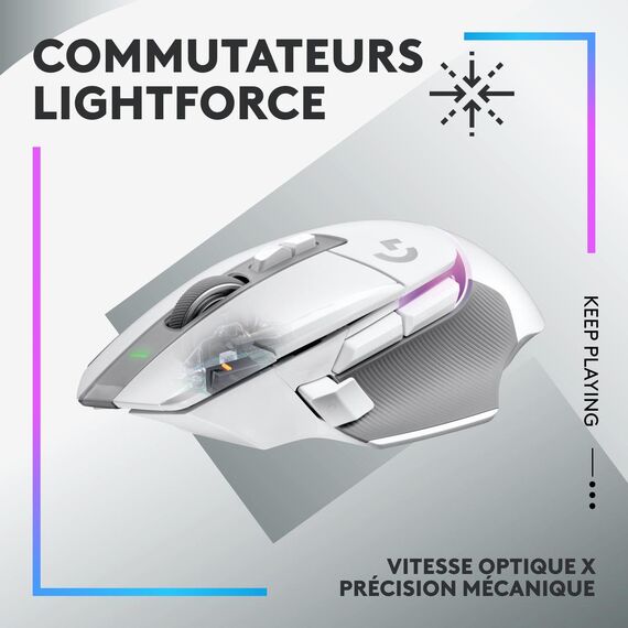 Logitech G G502 X PLUS - Mouse - optical - 13 button | 910-006171