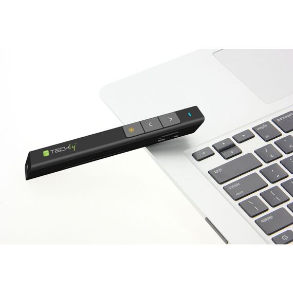 Techly - Presentation remote control - RF - black | ITC-LASER26