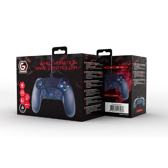 GEMBIRD JPD-PS4U-01 - Gamepad - 8 buttons - wired - black - for P