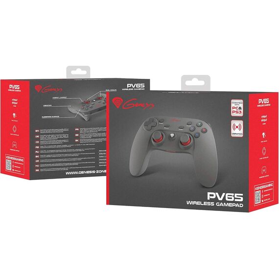 natec GENESIS PV65 Gamepad PC,Playstation 3 Wireless NJG0739