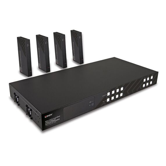 Lindy 150m Cat.6 4x4 HDMI 4K60 HDBaseT Matrix Extender -  | 38345