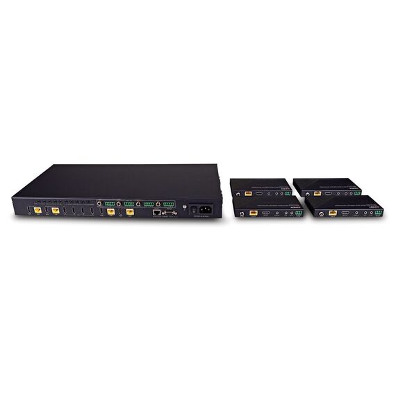 Lindy 150m Cat.6 4x4 HDMI 4K60 HDBaseT Matrix Extender -  | 38345