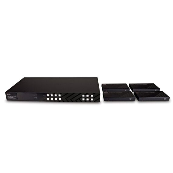 Lindy 150m Cat.6 4x4 HDMI 4K60 HDBaseT Matrix Extender -  | 38345