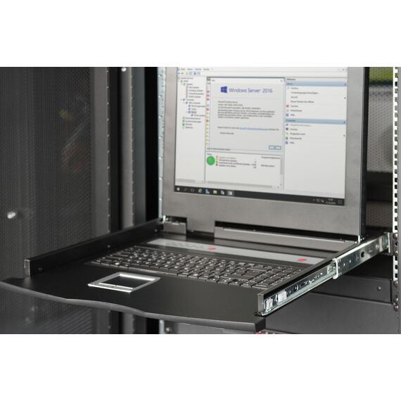 Digitus DS-72220-2US - KVM console with KVM switch - 8 ports - US