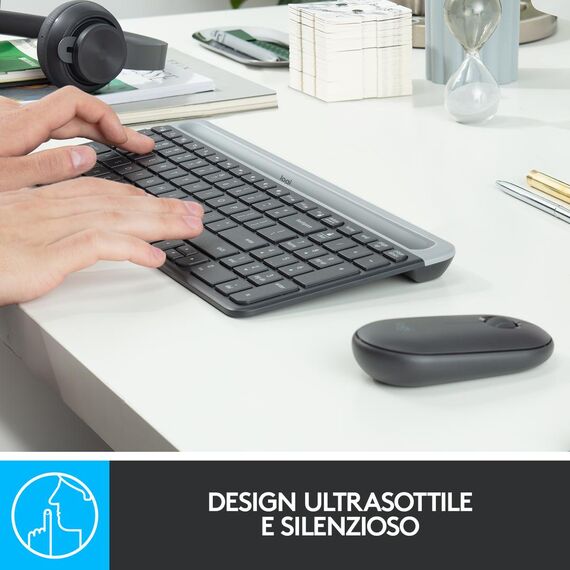 Logitech Slim Wireless Combo MK470 - Keyboard and mo | 920-009196