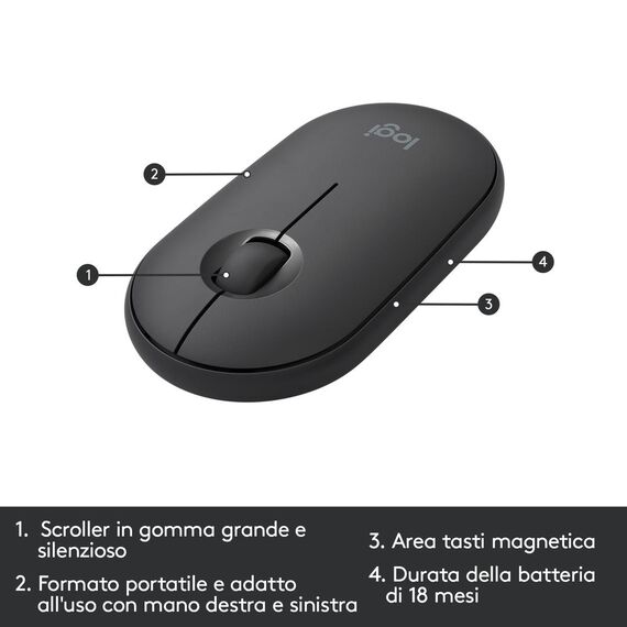 Logitech Slim Wireless Combo MK470 - Keyboard and mo | 920-009196