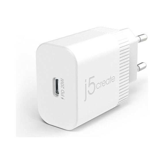 j5create JUP1420 Power adapter 20 Watt 3 A PD 2.0, JUP1420EN