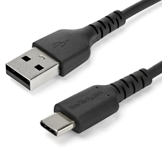 StarTech.com 1m USB A to USB C Charging Cable, Durab | RUSB2AC1MB