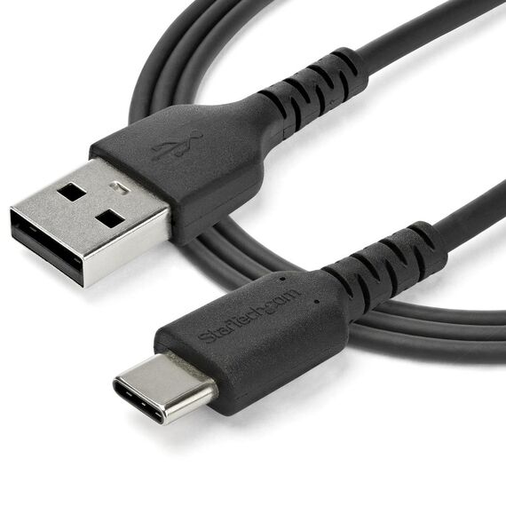 StarTech.com 1m USB A to USB C Charging Cable, Durab | RUSB2AC1MB