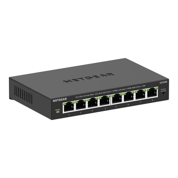 NETGEAR 300 Series SOHO Plus GS308E - Switch - L3 | GS308E-400EUS