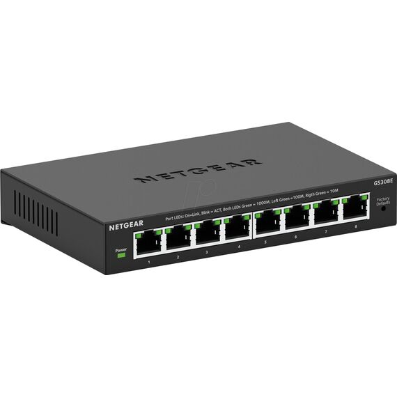NETGEAR 300 Series SOHO Plus GS308E - Switch - L3 | GS308E-400EUS