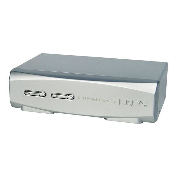 Lindy KVM Switch Pro - KVM switch - 2 x KVM port(s) - 1 l | 39304