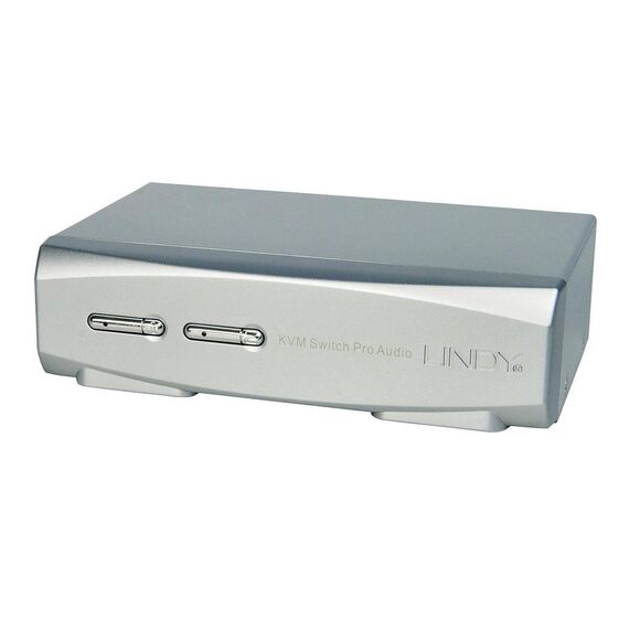 Lindy KVM Switch Pro - KVM switch - 2 x KVM port(s) - 1 l | 39304