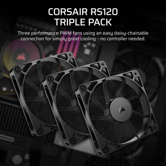 Corsair RS120 120mm PWM Fans - Triple Pack CO9050189WW