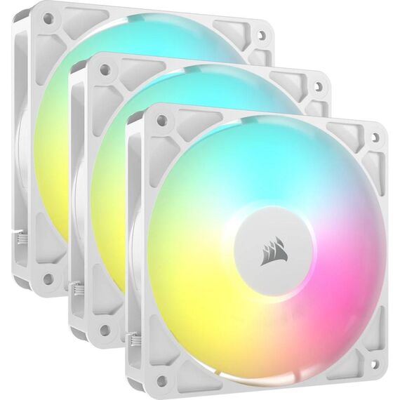 Corsair RS120 ARGB 120mm PWM Fans - Triple Pack - White  CO9050185WW
