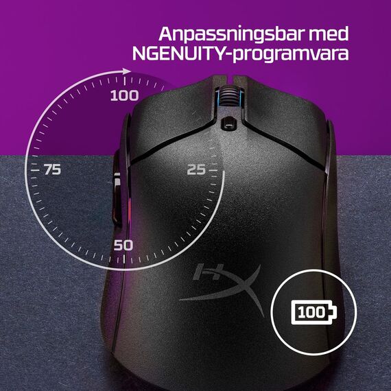 HyperX Pulsefire Haste 2 - Mouse - optical - 6 buttons  | 6N0B0AA