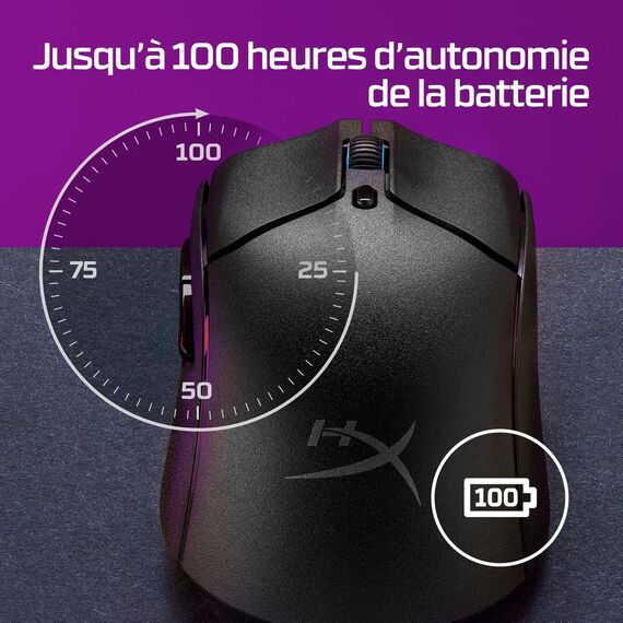 HyperX Pulsefire Haste 2 - Mouse - optical - 6 buttons  | 6N0B0AA