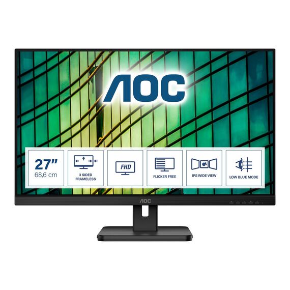 AOC 27E2QAE - LED monitor - 27" - 1920 x 1080 Full HD (1080p) @ 7