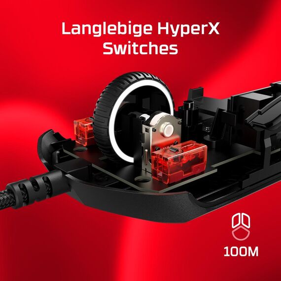 HyperX Pulsefire Haste 2 - Mouse - optical - 6 buttons  | 6N0A7AA