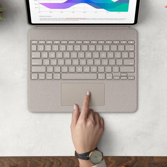 Logitech Combo Touch - Keyboard and folio case - wit | 920-010217