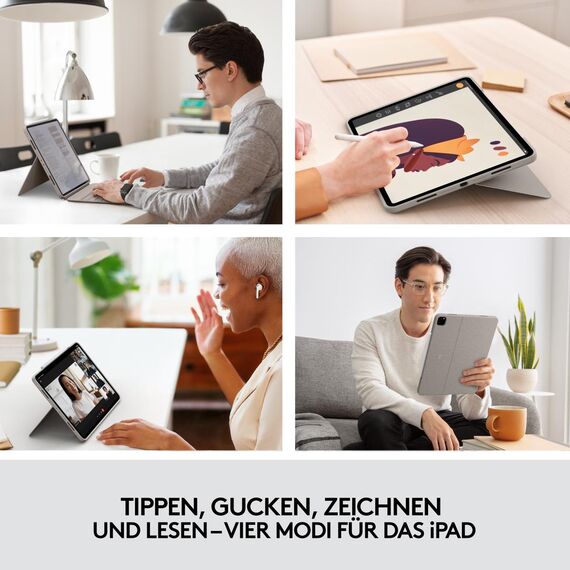 Logitech Combo Touch - Keyboard and folio case - wit | 920-010217