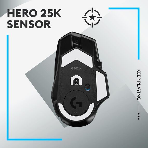 Logitech G G502 X LIGHTSPEED - Mouse - optical - 8 b | 910-006180