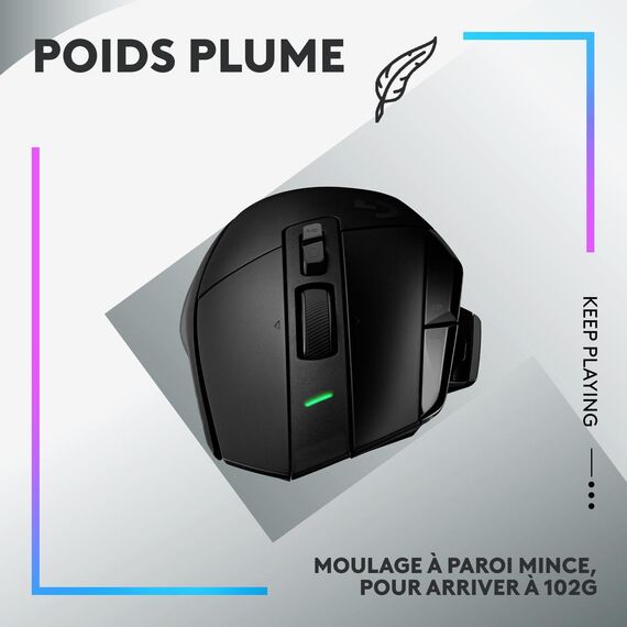Logitech G G502 X LIGHTSPEED - Mouse - optical - 8 b | 910-006180