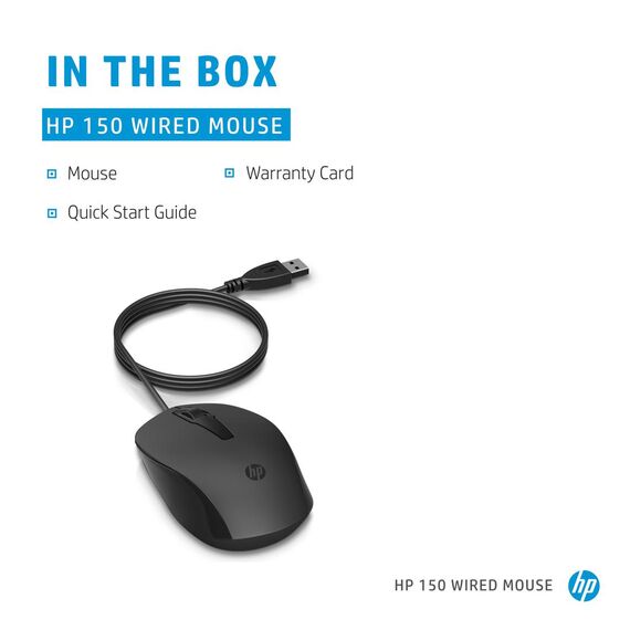 HP 150 - Mouse - right and left-handed - optical -  | 240J6AA#ABB