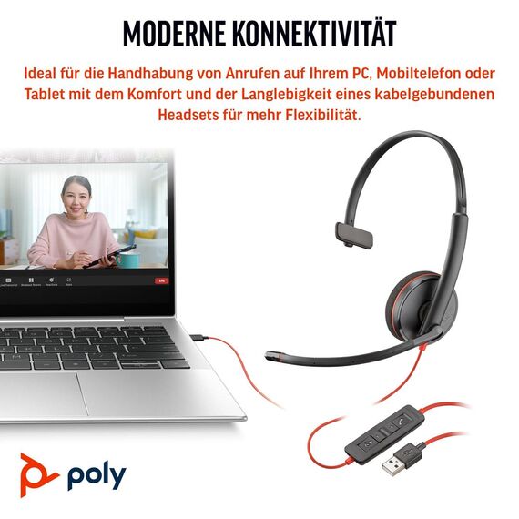 Poly Blackwire 3210 - Blackwire 3200 Series - headset - | 8X2J8A6