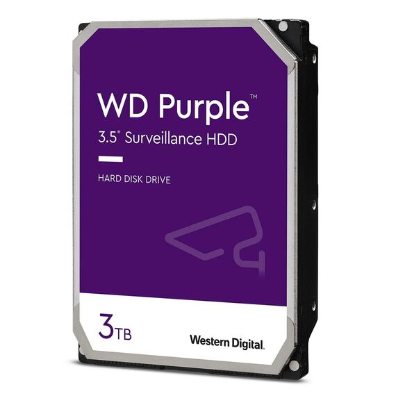WD Purple WD33PURZ - Hard drive - 3 TB - surveillance - internal
