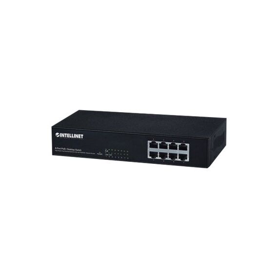 Intellinet 8-Port Fast Ethernet PoE+ Switch, 8 x PoE por | 560764