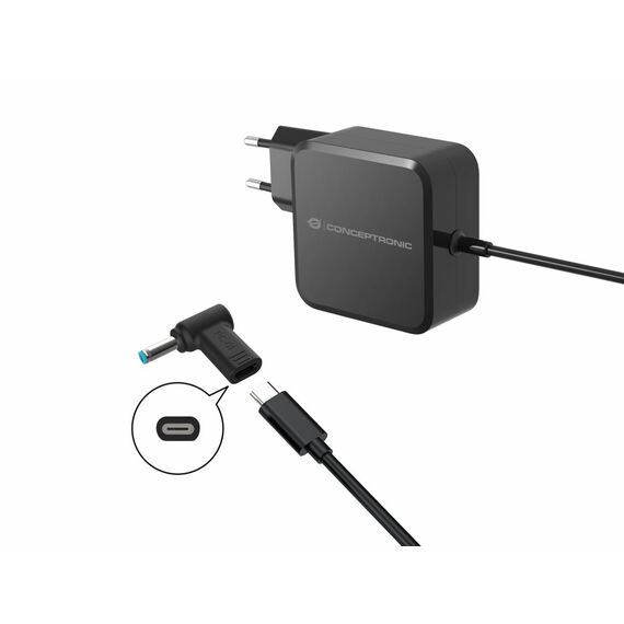 Conceptronic Adapter USB-C -> DC HP 4.5x3.0mm 18-20V | ABBY15PC01