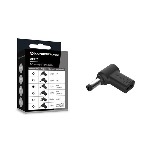Conceptronic Adapter USB-C -> DC Acer 5.5x1.7mm 18-2 | ABBY15PC03