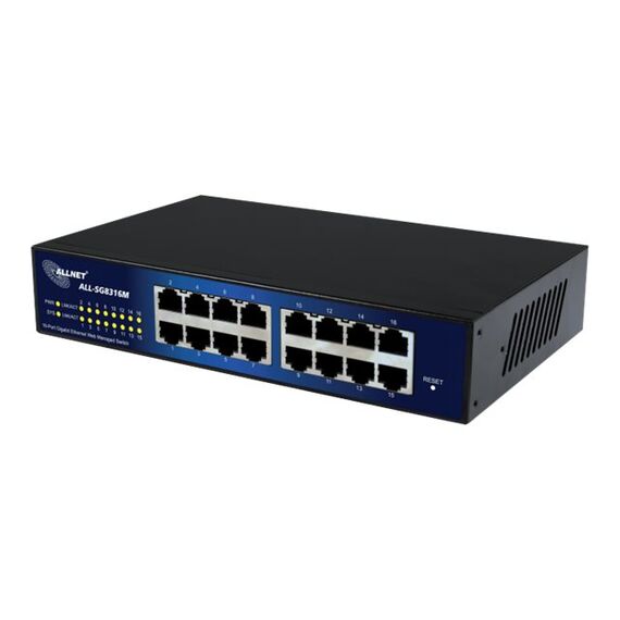 ALLNET ALL-SG8316M - Switch - Managed - 16 x 10/100/1000 - deskto