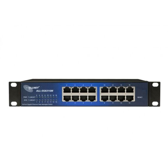 ALLNET ALL-SG8316M - Switch - Managed - 16 x 10/100/1000 - deskto