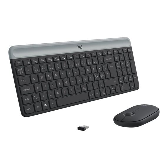 Logitech Slim Wireless Combo MK470 - Keyboard and mo | 920-009200