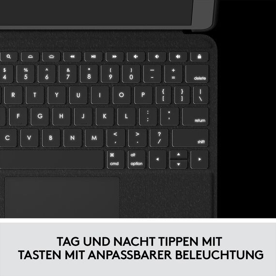 Logitech Folio Touch - Keyboard and folio case - wit | 920-009960