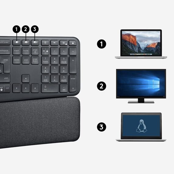 Logitech ERGO K860 Split Keyboard for Business - Key | 920-010347