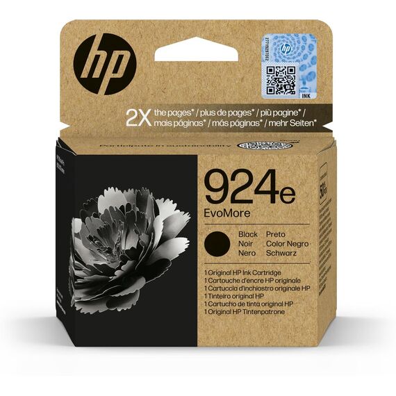 HP 924e EvoMore - Black - original - ink cartridge  | 4K0V0NE#SE1