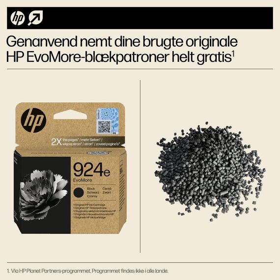 HP 924e EvoMore - Black - original - ink cartridge  | 4K0V0NE#SE1