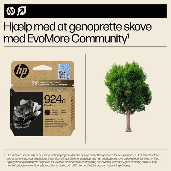 HP 924e EvoMore - Black - original - ink cartridge  | 4K0V0NE#SE1