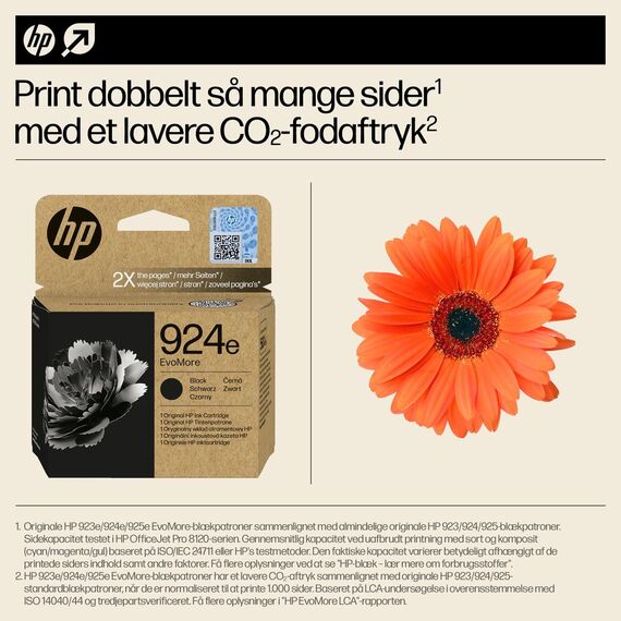 HP 924e EvoMore - Black - original - ink cartridge  | 4K0V0NE#SE1