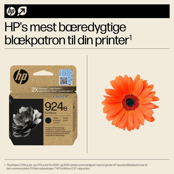 HP 924e EvoMore - Black - original - ink cartridge  | 4K0V0NE#SE1