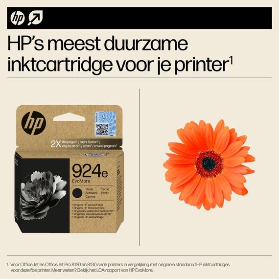HP 924e EvoMore - Black - original - ink cartridge  | 4K0V0NE#SE1
