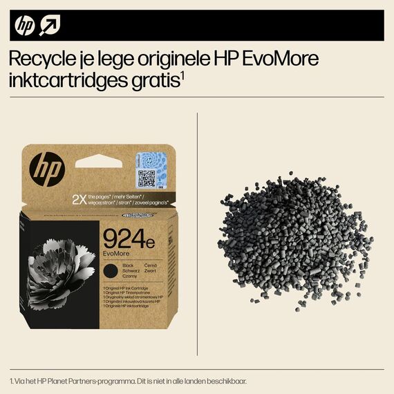 HP 924e EvoMore - Black - original - ink cartridge  | 4K0V0NE#SE1