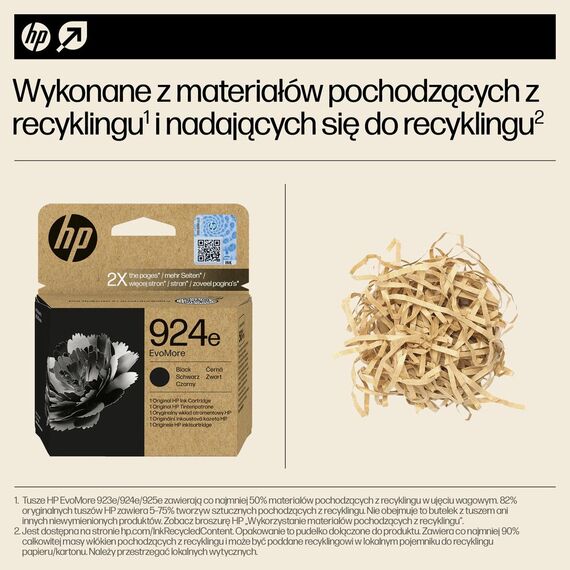 HP 924e EvoMore - Black - original - ink cartridge  | 4K0V0NE#SE1
