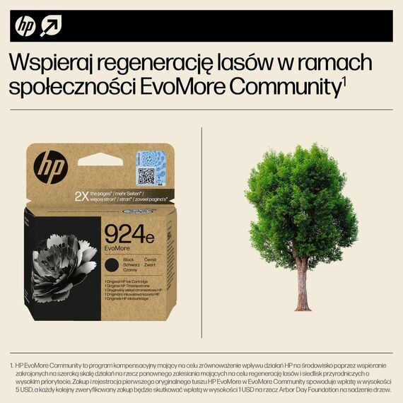HP 924e EvoMore - Black - original - ink cartridge  | 4K0V0NE#SE1