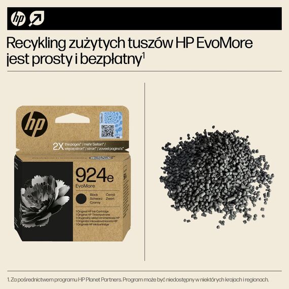 HP 924e EvoMore - Black - original - ink cartridge  | 4K0V0NE#SE1