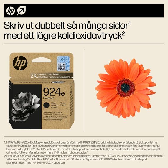 HP 924e EvoMore - Black - original - ink cartridge  | 4K0V0NE#SE1